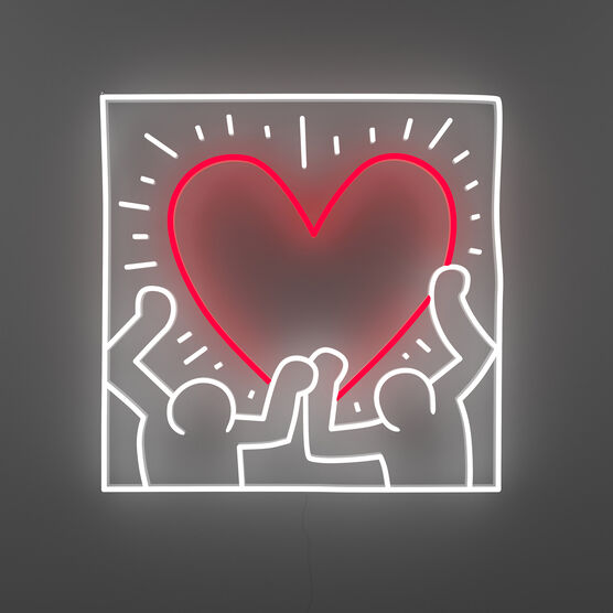 Keith Haring Radiant Heart neon light